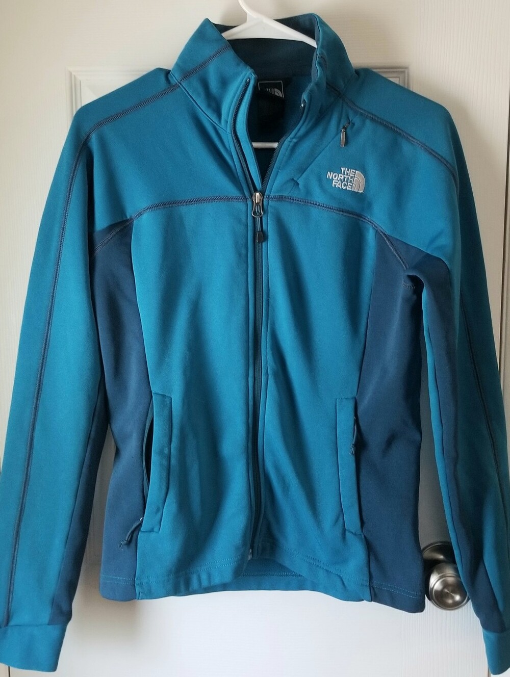 ❗The North Face Teal and Dark Blue Full-Zip Athletic Jacket Small❗
